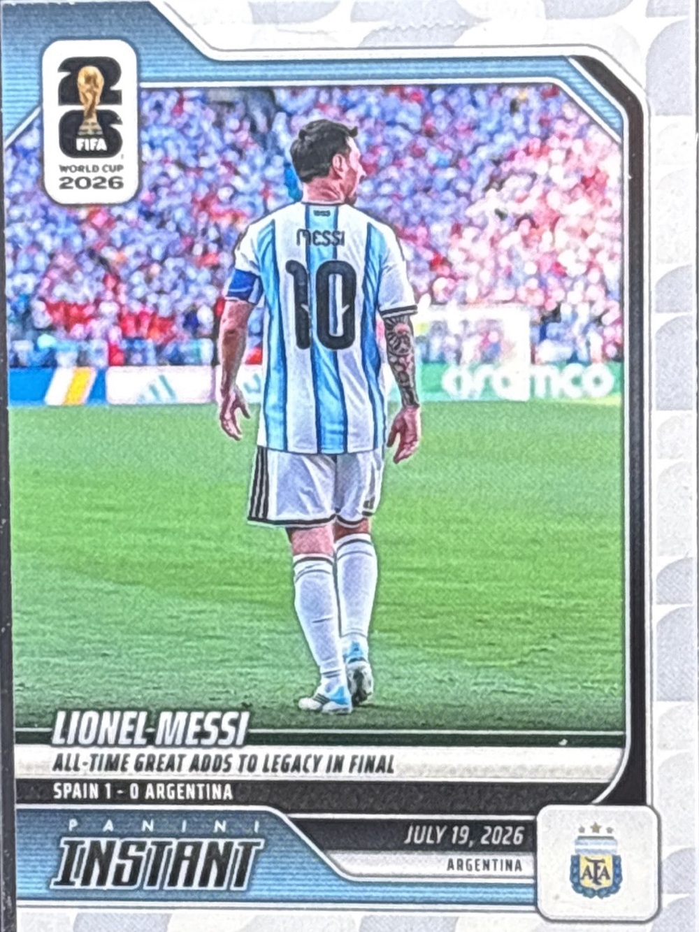 Panini Instant Lionel Messi World Cup 2026 Card - LE 1/20150
